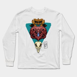 Owl Skull Long Sleeve T-Shirt